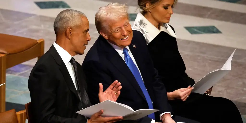 What Donald Trump Really Told Barack Obama At Jimmy Carter Funeral