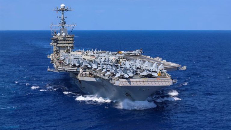 U.S. Aircraft Carrier Collides with Commercial Ship Near Egypt