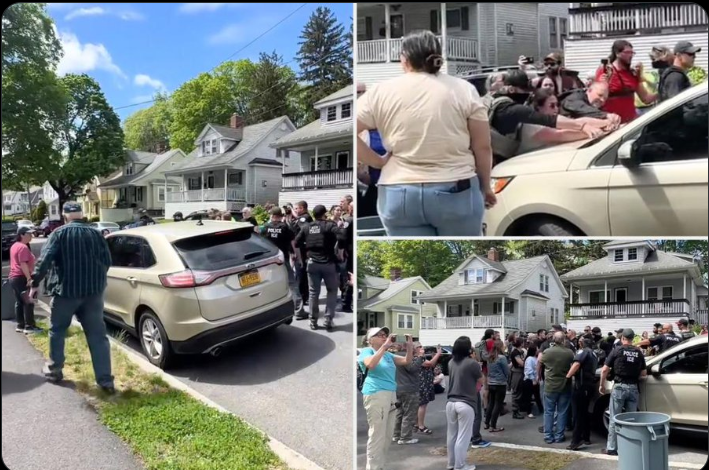 ICE Arrest in Worcester Sparks Tense Standoff With Crowd of Protesters
