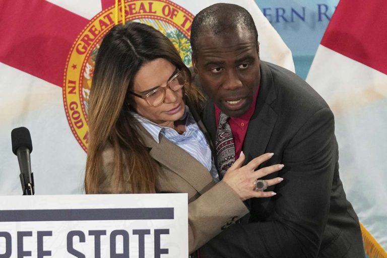 Florida Sen. Ileana Garcia Briefly Collapses During DeSantis Press Conference, Quickly Recovers