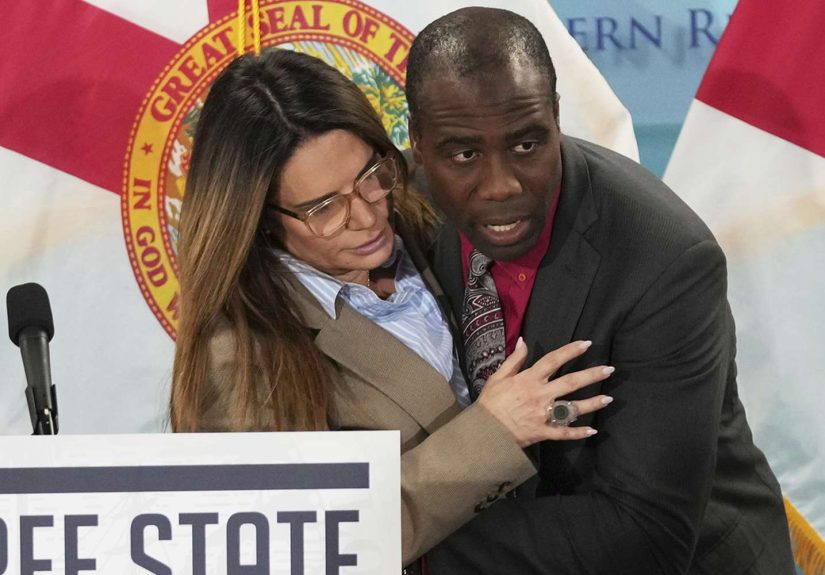 Florida Sen. Ileana Garcia Briefly Collapses During DeSantis Press Conference, Quickly Recovers
