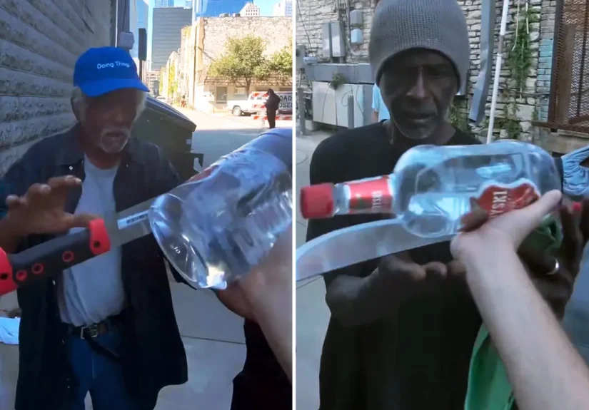 Influencer Sparks Outrage After Handing Out Machetes and Alcohol to Homeless People Across U.S.