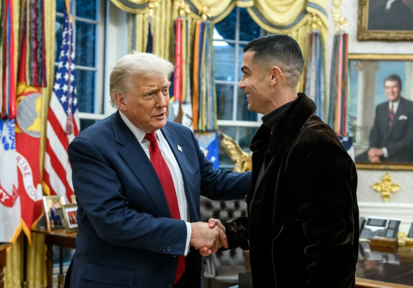 Cristiano Ronaldo Meets with President Trump ahead at High-Profile White House Dinner