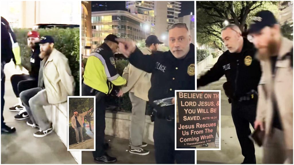 Dallas Police Arrest Christian Street Preachers on Public Sidewalk, Sparking Free Speech Backlash