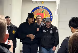 Nicolás Maduro Speaks While Being Escorted in U.S. Custody Following Military Operation